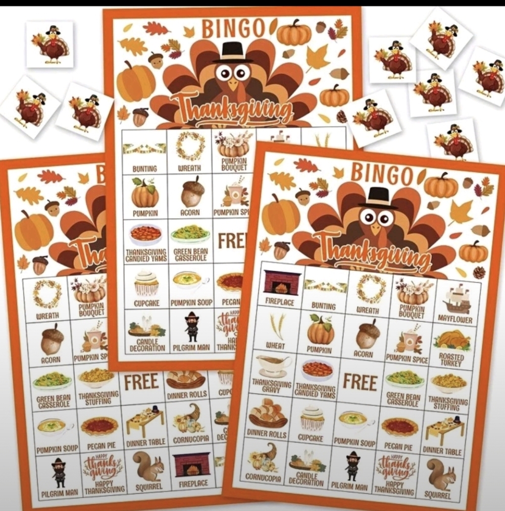 Thanksgiving Bingo Game Set - Picture 2 of 4